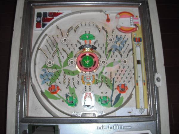 希少 ヴィンテージ 手打ち パチンコ台 Nshijin 70年代 Yahoo!オークション - C6689(034)-11/OR10000【横浜引取り限定】パチン