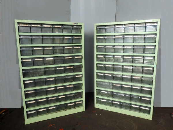 サカエ】パーツラック□棚□2台□ツールキャビネット□中古(道具箱  