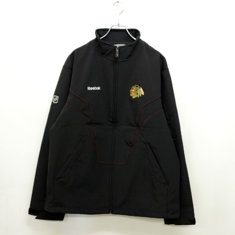 NHLシカゴブラックホークス ソフトシェルジャケット(L)a9495