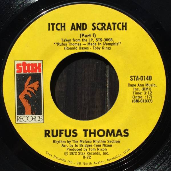 FUNK45!! RUFUS THOMAS / ITCH AND SCRATCH pt.1/pt2