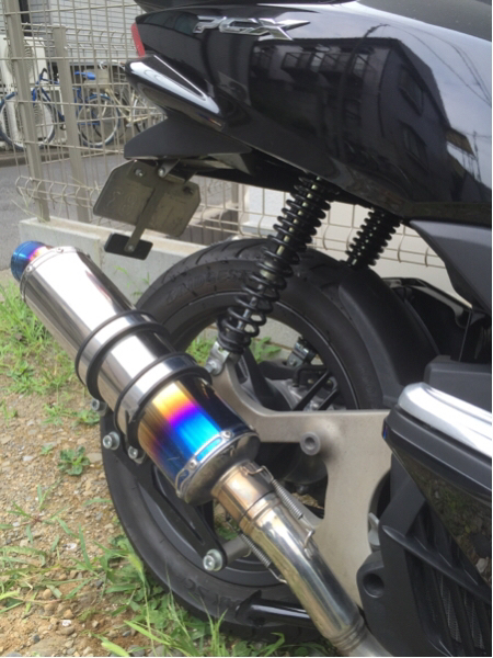 PCX ビームス beams R-EVOチタンマフラー JF56 28 KF12 18