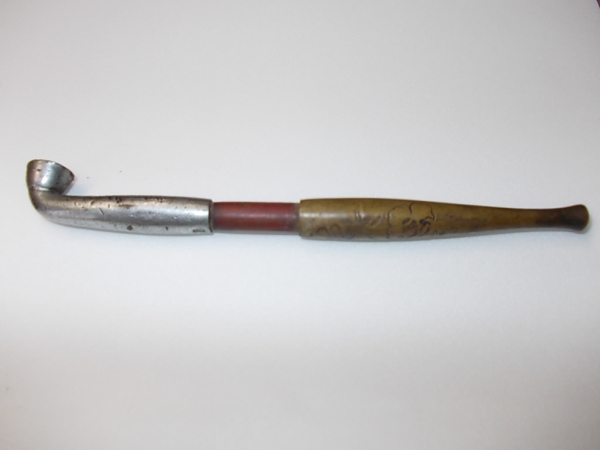古い昔の煙管 / キセル / 刻印 骨董品 アンティーク レトロ_1