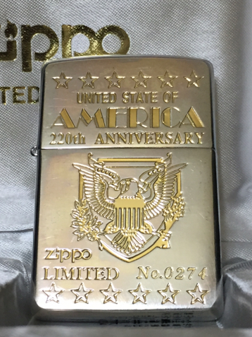 ZIPPO LIMITED アメリカ建国220周年 限定 1000 ZIPPO LIMITED アメリカ建国220周年 限定 1000