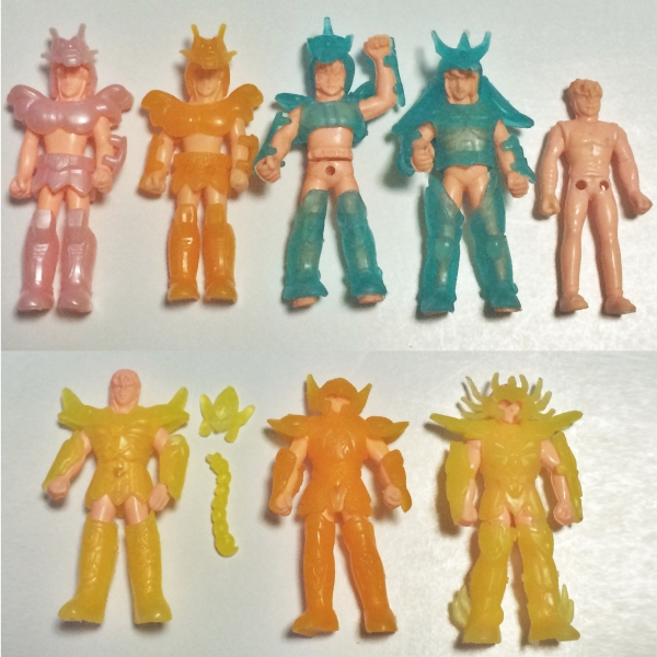 聖闘士星矢 消し クロスアップタイプ 不二家？11体＋箱(聖闘士星矢