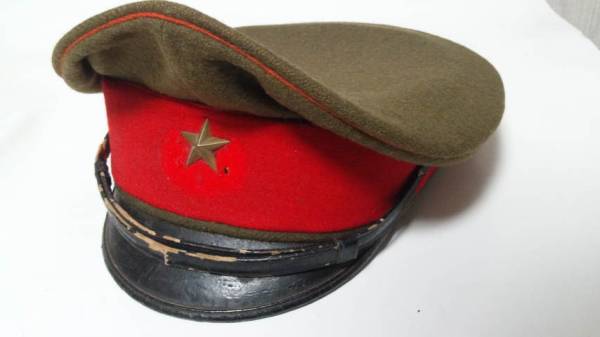 日本陸軍将校用『軍帽 制帽 クラッシュ型』美品