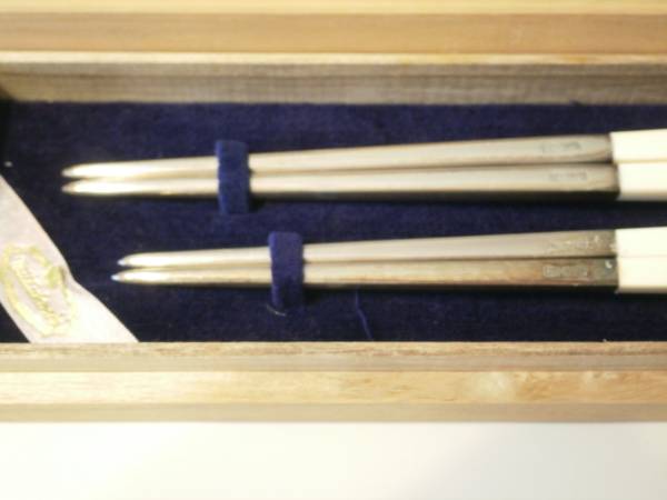 銀製 象牙 夫婦箸 三越購入 未使用品(銀製)｜売買されたオークション