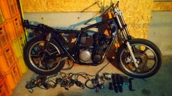 Z400J 書付き部品取り車 Z400FX 当時物 キジマ ヨシムラ(カワサキ用 