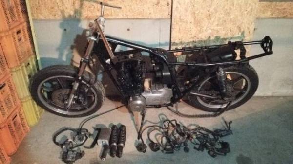 Z400J 書付き部品取り車 Z400FX 当時物 キジマ ヨシムラ(カワサキ用 