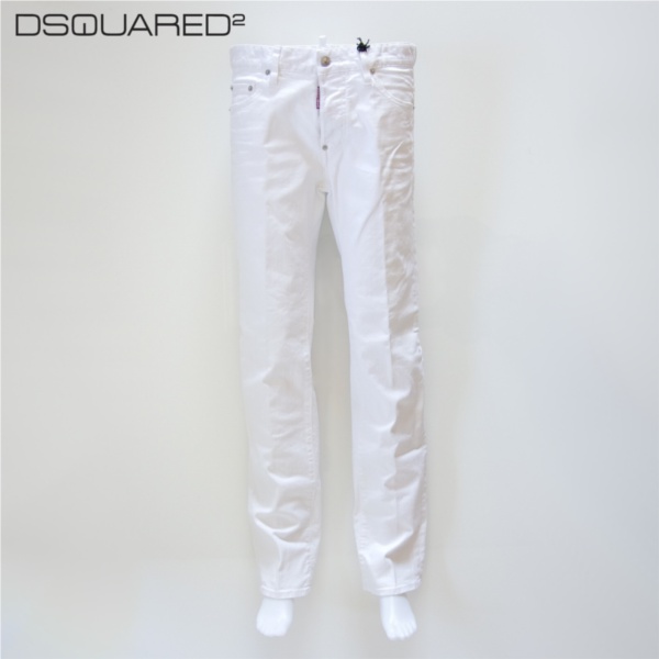 新品 14SS DSQUARED2 ストレッチホワイトデニムジーンズ 44