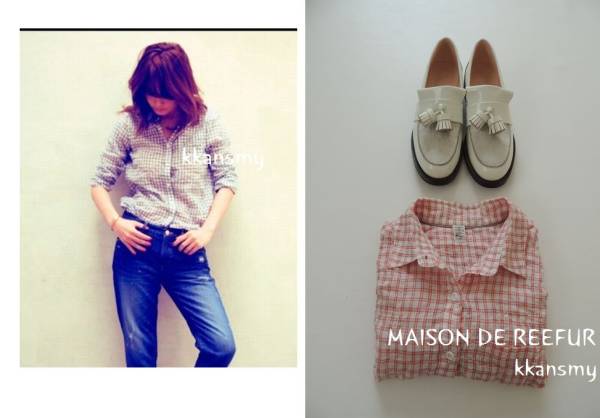 2013MAISON DE REEFURメゾンドリーファー*チェックシャツ