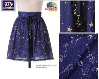 伊勢丹セーラームーンコラボシークレットハニー星座柄キュロット  