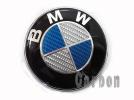 BMW E46 ツーリング 藍銀カーボンエンブレム トランク_1