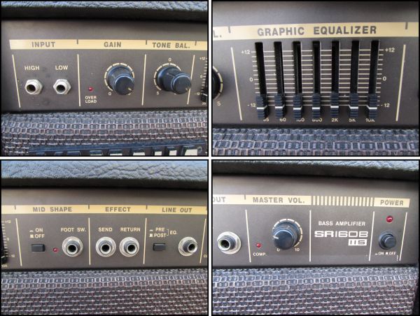 2ヤマト家財便☆YAMAHA ベースアンプ SR160B-115 ガリ有 動作品(コンボ