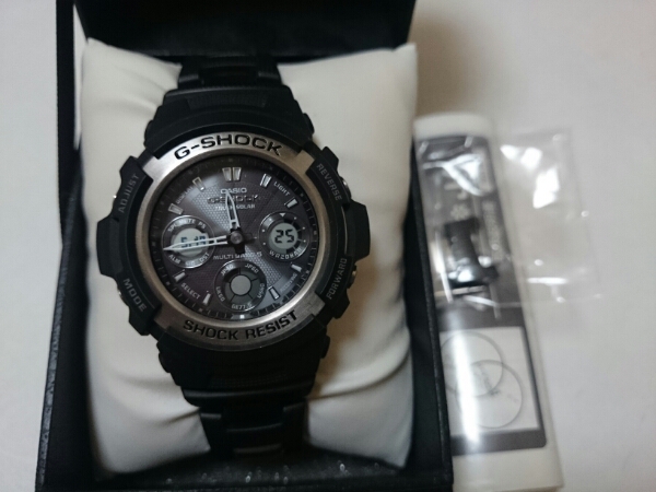 Gショック/AWG-100C-1JF/電波ソーラー コンポジットバンド/美品 