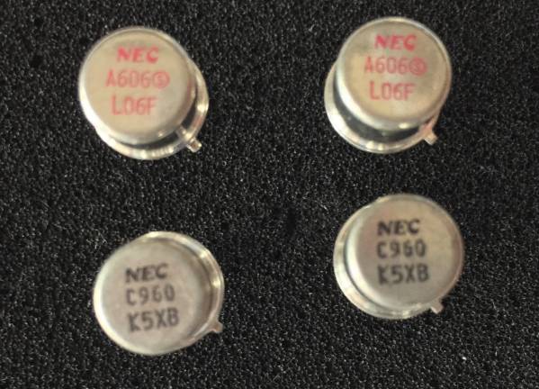 希少　新品未使用 2SA606 ／ 2SC960 コンプリペア ×２ペア