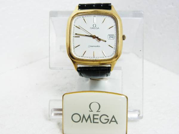♪117□高級レア OMEGA オメガ シーマスター デート スクエア QZ