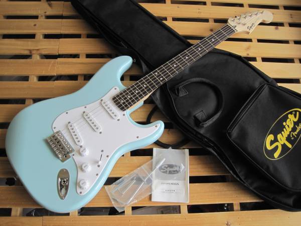 Squier(スクワイアー)byFender☆ストラト ブルー水色 中古美品