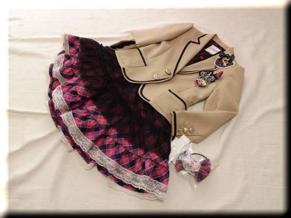 新品【LIZLISA doll】ワッペン付可愛い3点セットスーツ♪size115