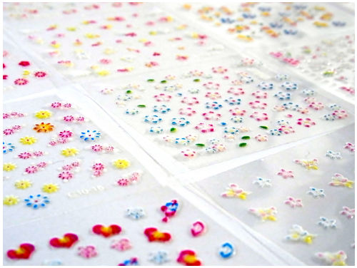 QQQ ネイルシール　新品・中古混在　お花など色々　２０セット_2