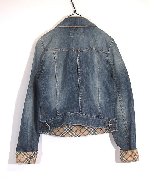 バーバリーブルーレーベル ノバチェック デニムジャケット ノバ 極美品