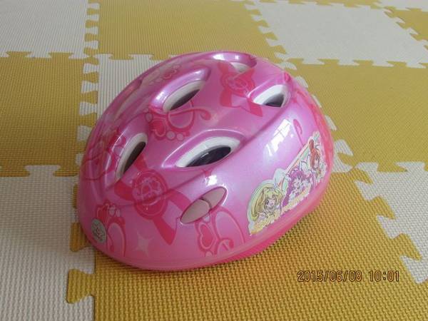 プリキュア　幼児用自転車 ピンク 付属品　プリキュアヘルメット付き！ ☆女の子用 自転車ヘルメット プリキュア46-52cm(2～5才)☆美品