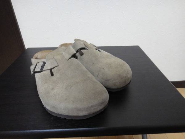 【新作入荷，安い】 BIRKENSTOCK ビルケンシュトック BOSTONスウェード ベージュ45(28.5cm以上)｜売買されたオークション情報、yahooの商品情報をアーカイブ公開 - オークファン 靴、サンダル