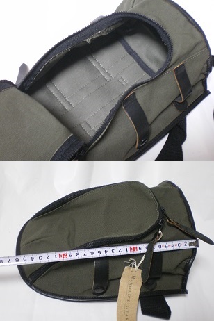 ハロルズギア 帆布×牛革 タンクバッグ 070145-033 展示品 (タンク 