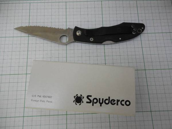 Spyderco ATS-55 セレーションナイフ （オールドスパイダルコナイフ 
