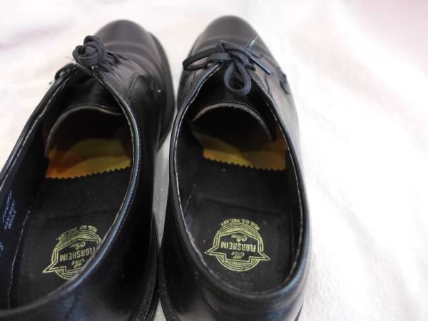 美品 florsheim フローシャイム プレーントゥ 旧ロゴ シボ革(26.5cm