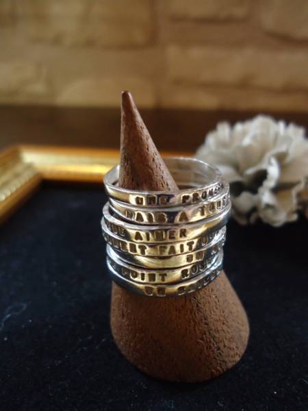 藤原基央さん愛用 セルジュトラヴァル 接吻 7連リング シルバー メンズ