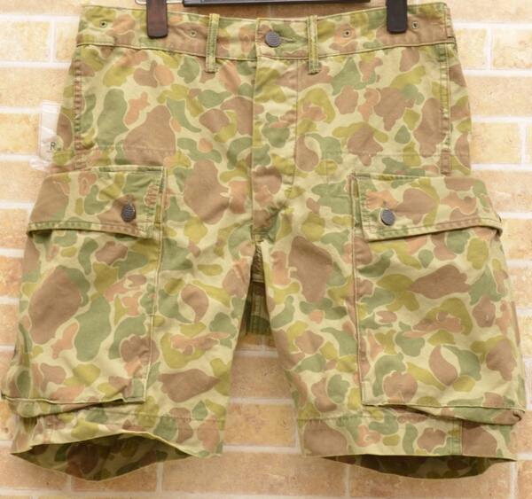 新品 RRL迷彩カーゴショーツ 32 売り切り カモ