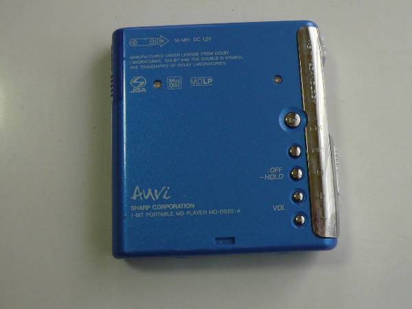 SHARP製MDプレーヤー MD-DS55-A 中古作動◇MDLP対応 Excellent