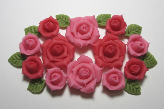★樹脂粘土★　薔薇・ばら・バラのセット　№087_1