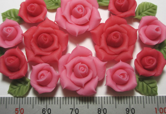★樹脂粘土★　薔薇・ばら・バラのセット　№087_3