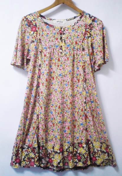 新品SUPERHAKKA*スーパーハッカ*お花パッチワークワンピース