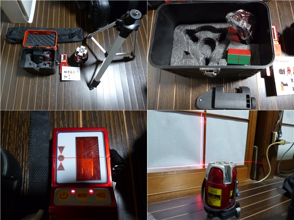 フクダ 5ライン レーザー墨出し器　EK-451DP 三脚・受光器セット