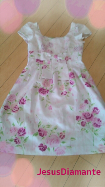 ☆ジーザスディアマンテ フレンチドールワンピぼかし薔薇柄42☆