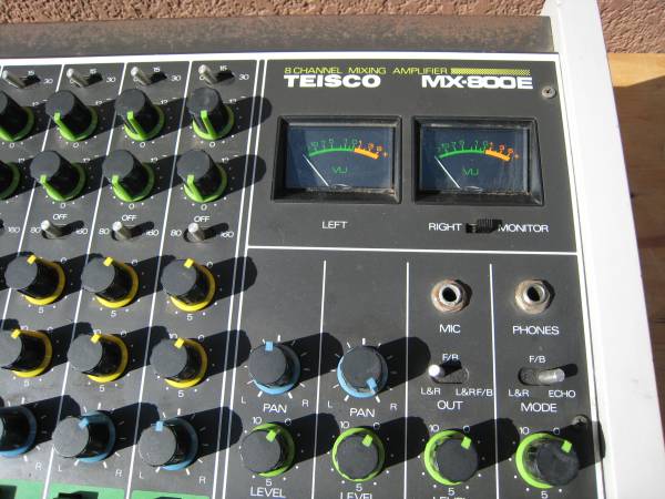 TEISCO MX-800E 8チャンネルミキサー 昭和ポップ(ミキサー)｜売買され 