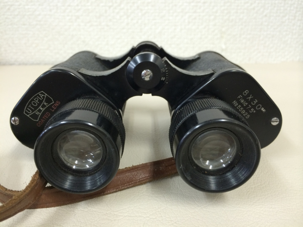 Z67 UTOPIA 双眼鏡 8×30mm Field7.5 本革ケース 本革紐つき(双眼鏡