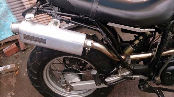 TW200 RSVマフラー アップタイプ TW225 セロー(マフラー本体（社外