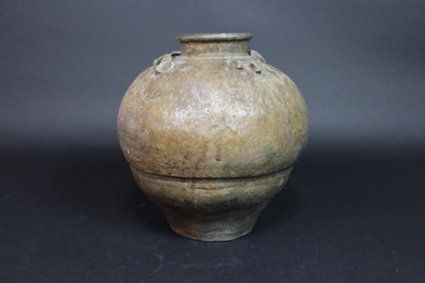 古瀬戸 ？ 茶壺 古壺 四つ耳壺 古備前(花器、壷)｜売買された 