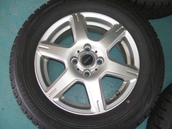 195/65R15スタッドレスREVOGZアルミPCD100OFF45 2011年バリ溝4本_2