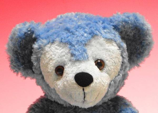 wdw ダッフィー ブルー　ディズニーベア　ぬいぐるみ WDW】☆ブルー ダッフィー ディズニーベア ぬいぐるみ キャラクター