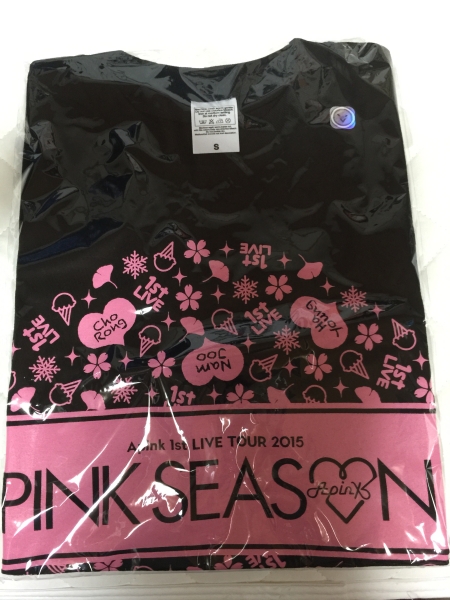 Apink Pink Season グッズ Tシャツ 黒 S