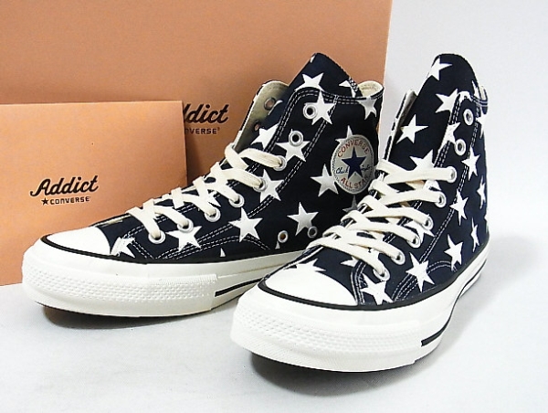 新品 コンバース ADDICT チャックテイラー CANVAS HI STAR 紺US9