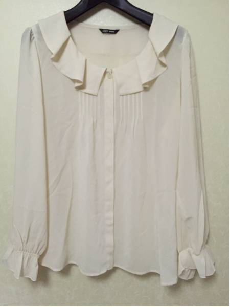 レストローズ フレア襟ブラウス（大きいサイズ）