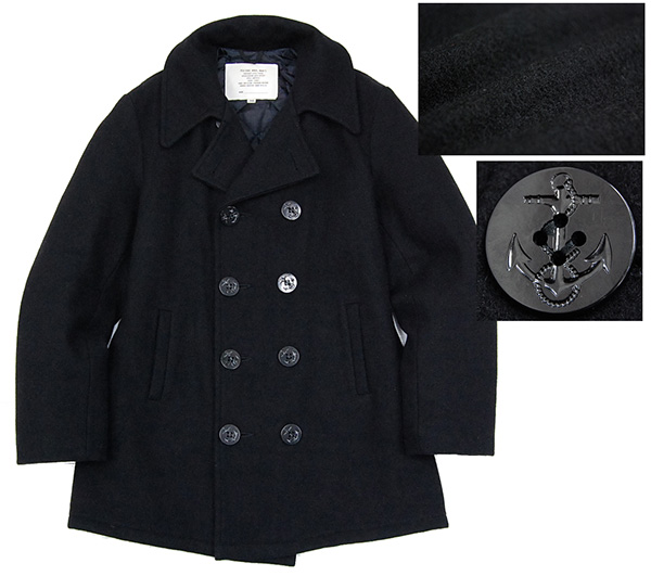 定価4.4万 USA製 フィデリティ FIDELITY 本格ウールＰコート/黒