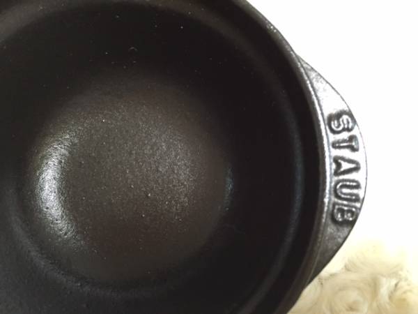 ☆ staub ストウブ ボウル　11.5cm　ブラック 鋳鉄 希少 美品 ☆_2