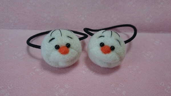 羊毛フェルト ハンドメイド ツムツム アナ雪 オラフ風 ヘアゴム キャラクター 売買されたオークション情報 Yahooの商品情報をアーカイブ公開 オークファン Aucfan Com