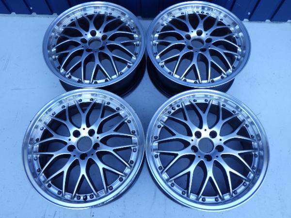 ◇BBS風メッシュアルミホイール4本☆17インチ7J+48/5穴